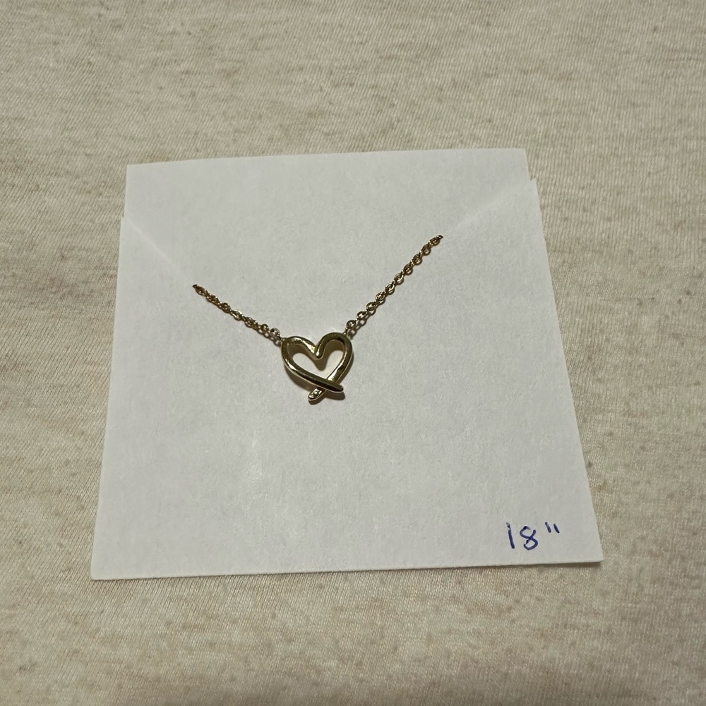 Gold Double Heart Pendant Necklace - The Starfish Project